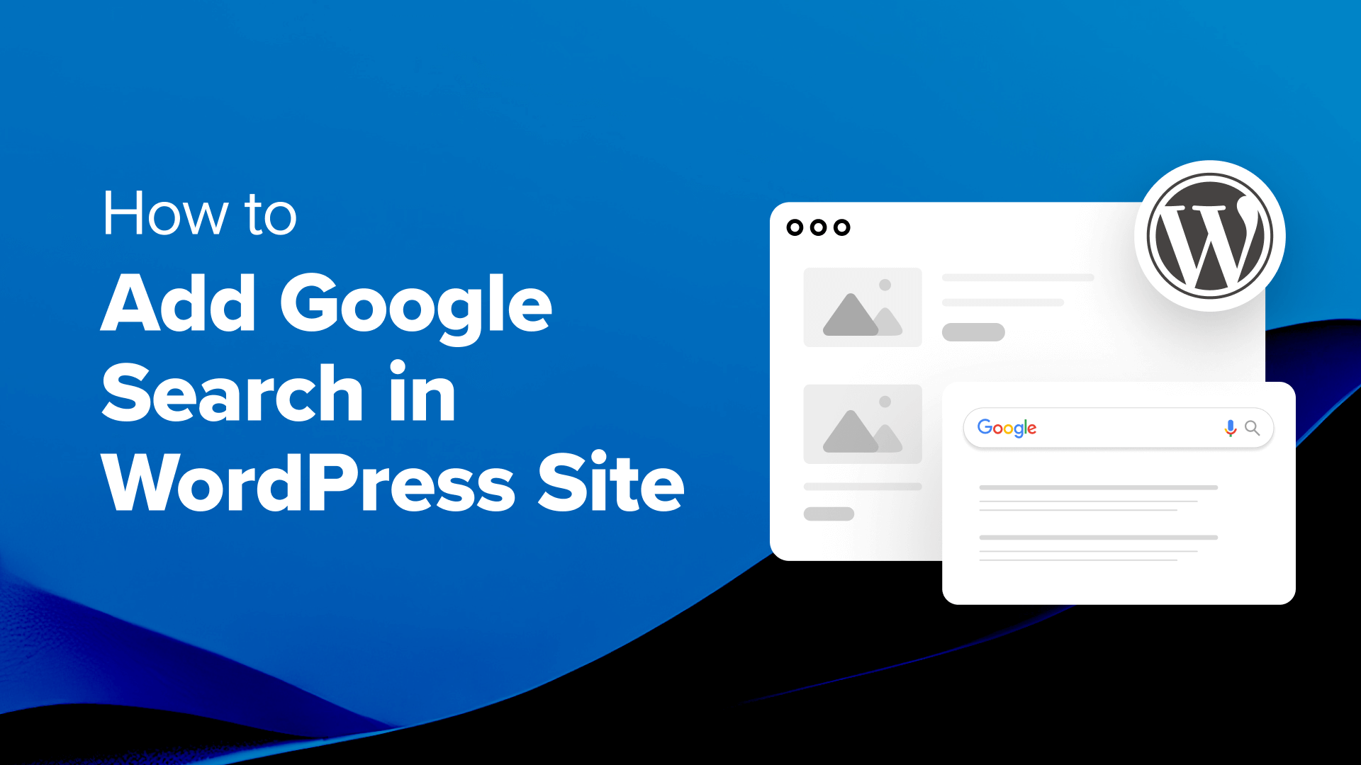 code_art's tweet card. Step-by-step guide to adding Google search to your WordPress site. Replace the WordPress search feature with a custom Google search to improve search results.