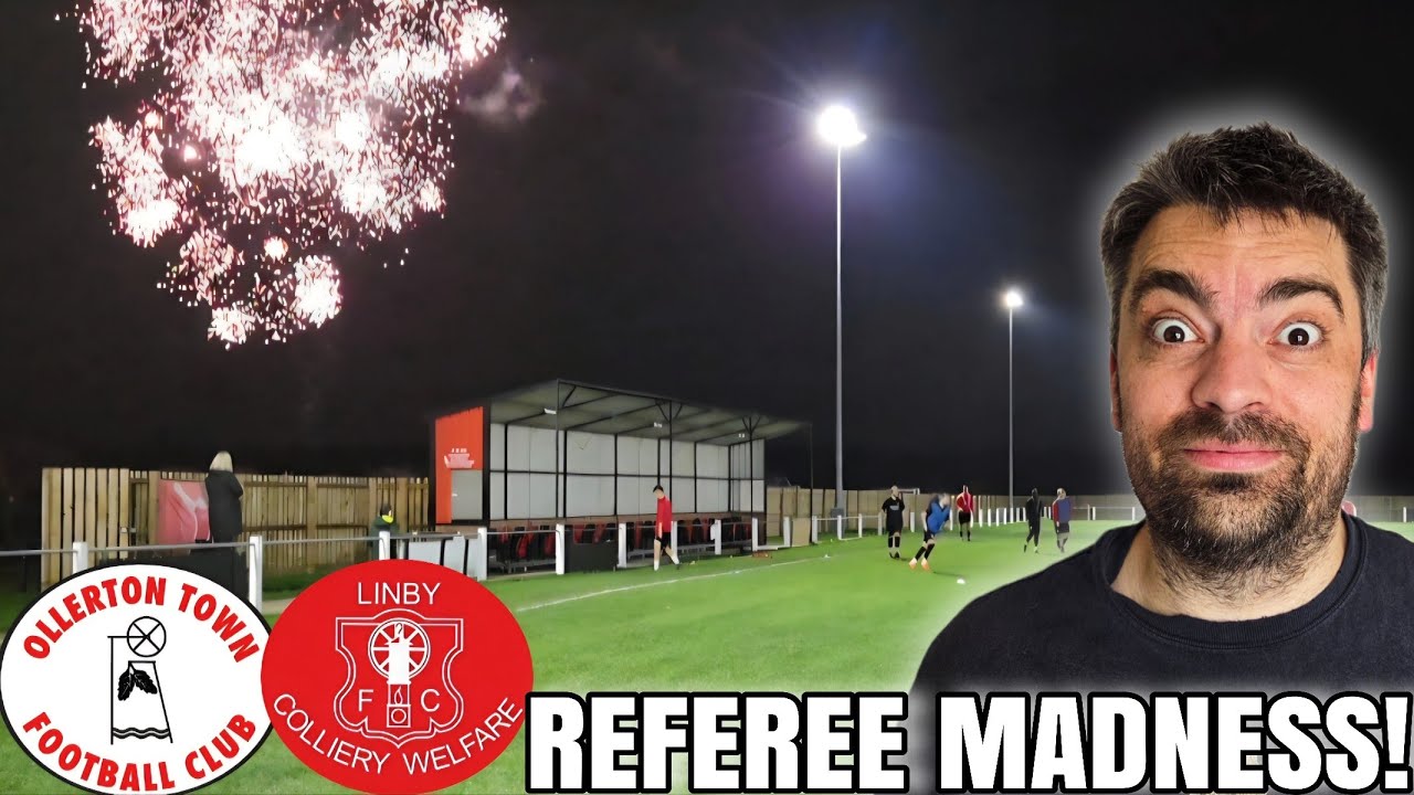 GamingBlomp's tweet card. Fireworks & CONTROVERSY as Linby BEAT Ollerton!