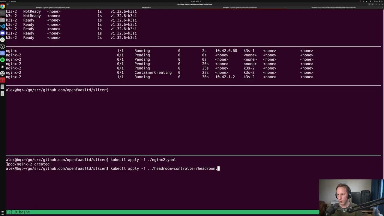 alexellisuk's tweet card. Cluster Autoscaling with K3s and the Headroom Controller