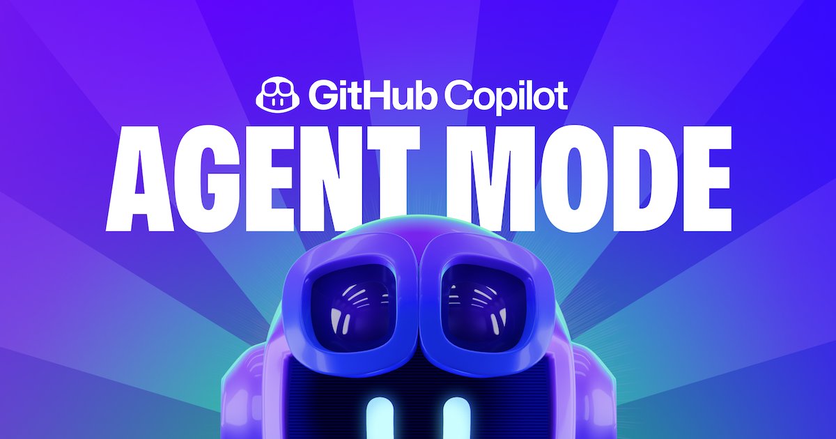 ashtom's tweet card. Introducing agent mode for GitHub Copilot in VS Code, announcing the general availability of Copilot Edits, and providing a first look at our SWE agent.