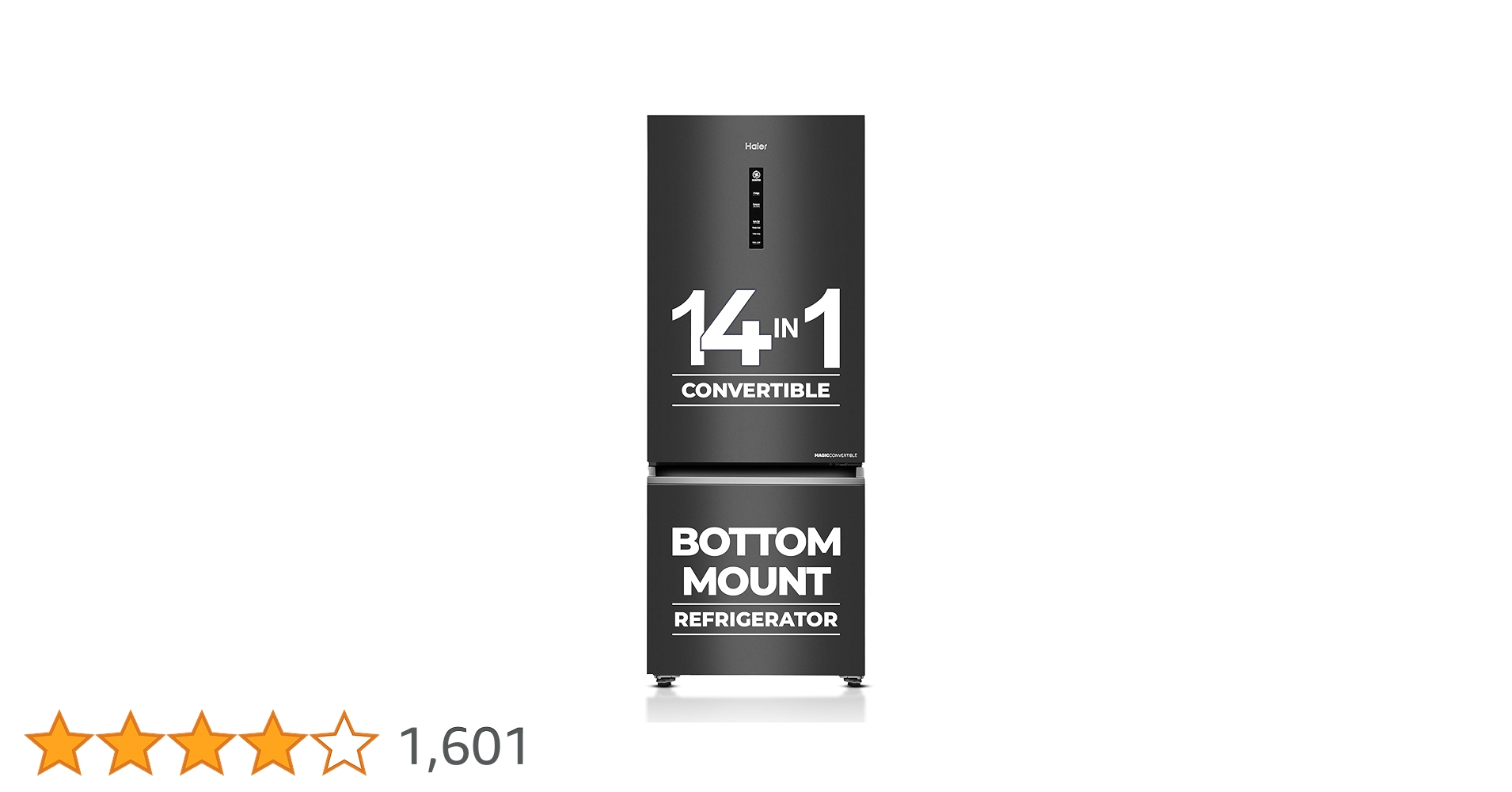 Okayspot_India's tweet card. Haier's bottom mount refrigerators typically feature a sleek and modern design, fitting well into various kitchen aesthetics. The freezer compartment is situated at the bottom, with the refrigerator...
