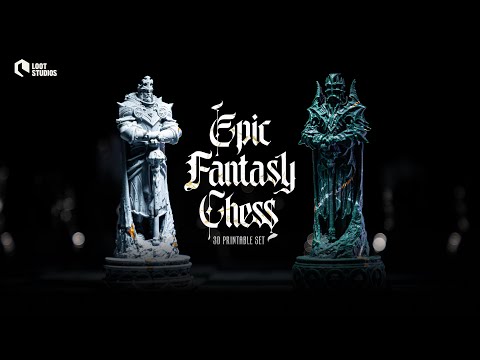 tirandodadosbg's tweet card. ♟ GET YOURS NOW: https://links.lootstudios.com/Chess-YT-LCMT Step into a battlefield of strategy and legend with Loot Studios' 3D Printable Fantasy Chess Set — now with a limited launch discount....