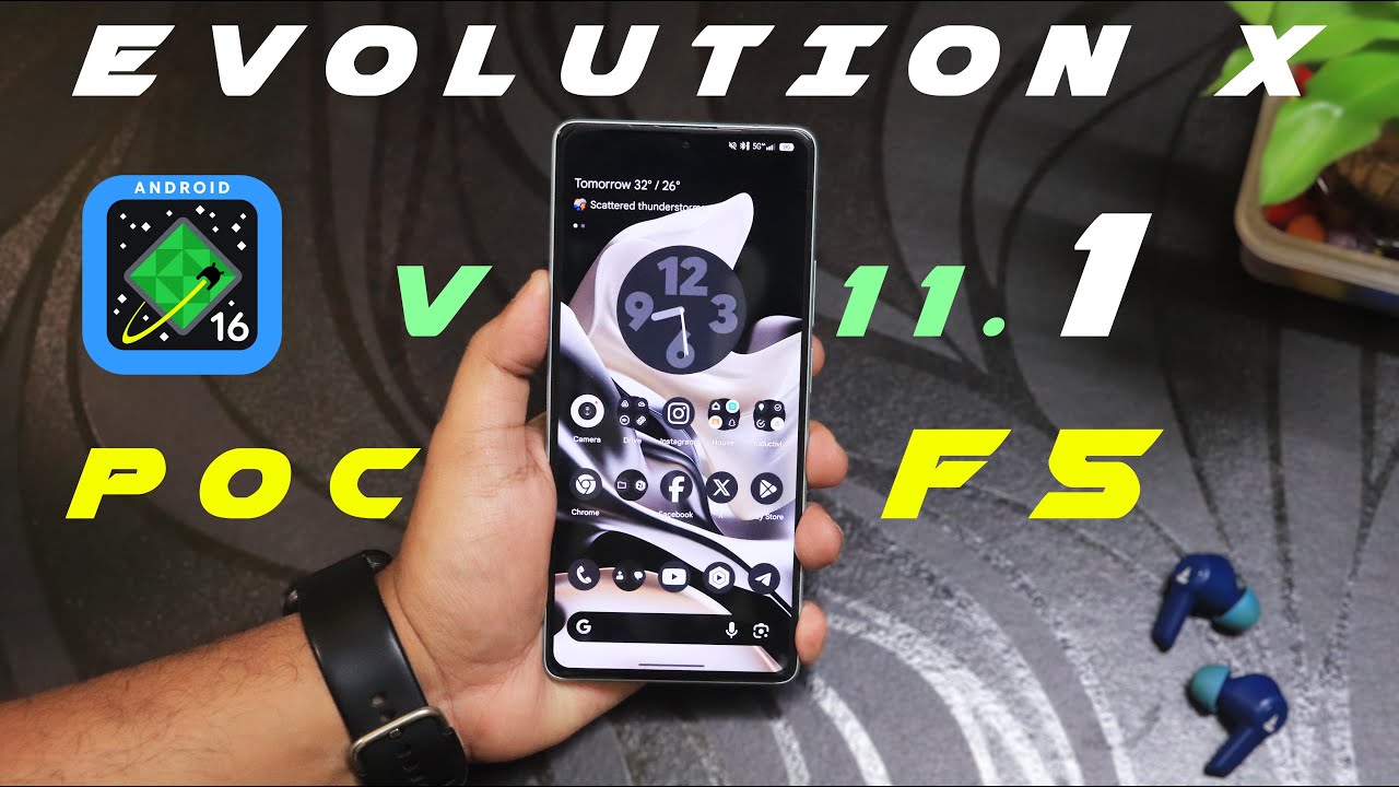 titash_sharma's tweet card. POCO F5 Gets EvolutionX v11.1 || What's New? 🔥😍