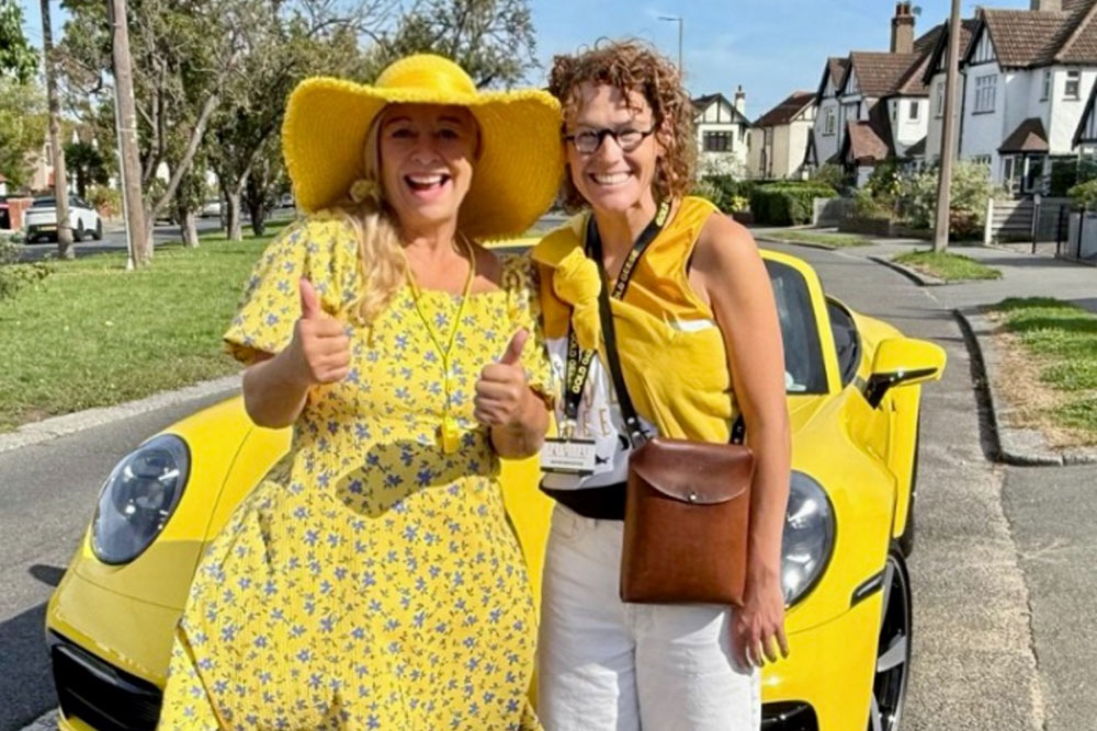 APGLUnity's tweet card. Unity In Community Executive Chairwoman - Christine Nichols - was delighted to support local children’s cancer charity Gold Geese by joining their spectacular yellow and gold car run.