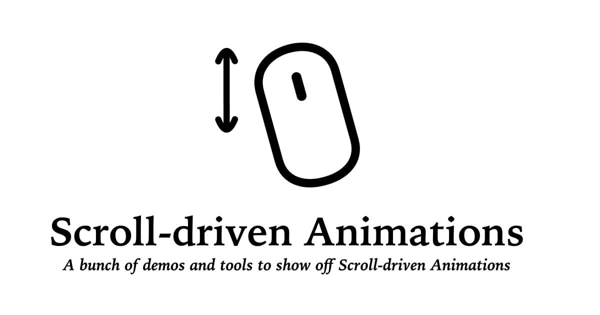 bramus's tweet card. A bunch of demos and tools to show off Scroll-driven Animations