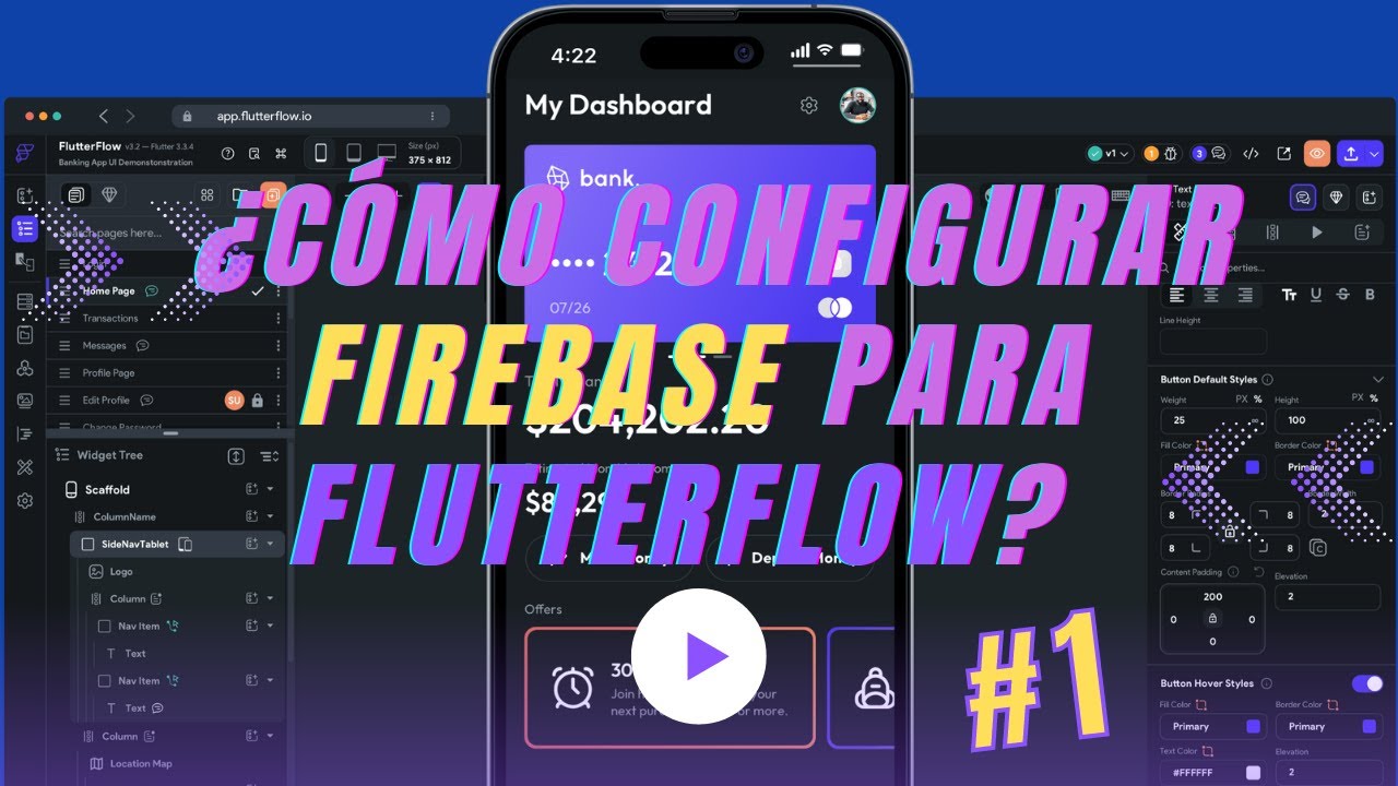 esflutterflow's tweet card. ¿Cómo configurar Firebase para FlutterFlow?