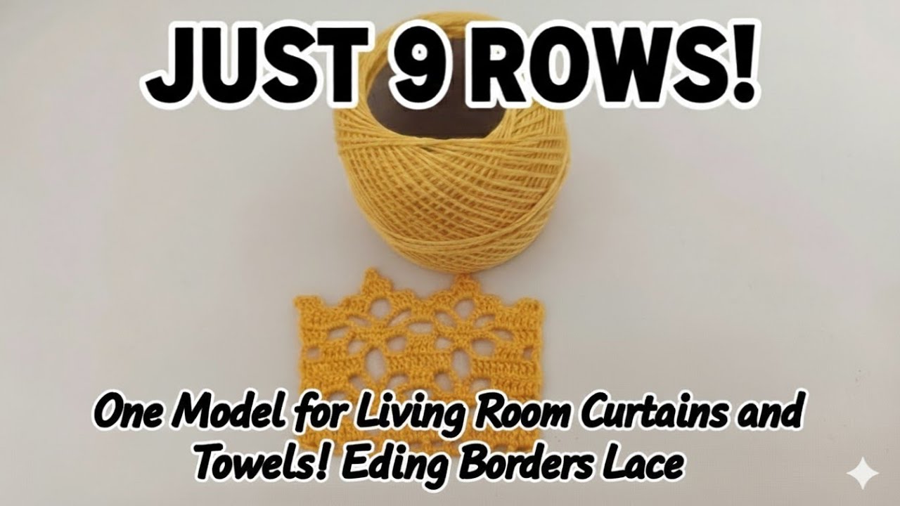 Dayan4235's tweet card. One Model for Living Room Curtains and Towels! (Just 9 Rows of Edging...