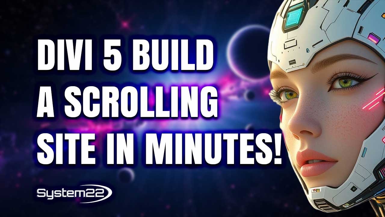 22ITSolutions1's tweet card. Divi 5 Tutorial: Build a Stunning One Page Scrolling Website in...