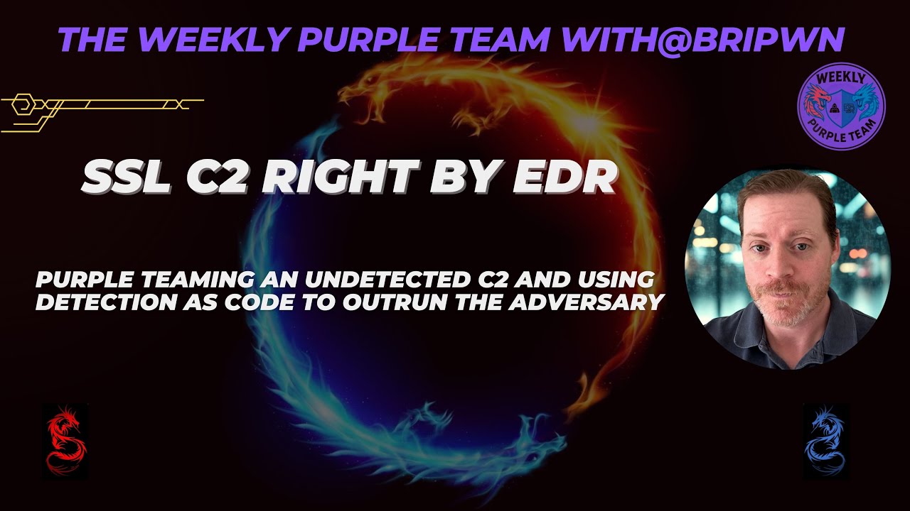 BriPwn's tweet card. 🔒 When EDR Misses: Detecting SSL C2 usage with SIEM & Detection as...