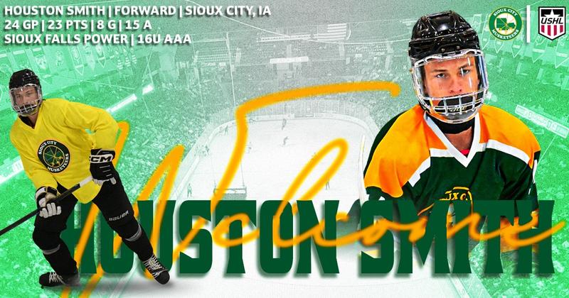 Musketeerhockey's tweet card. SIOUX CITY NATIVE HOUSTON SMITH TO MAKE MUSKETEERS DEBUT ON FRIDAY