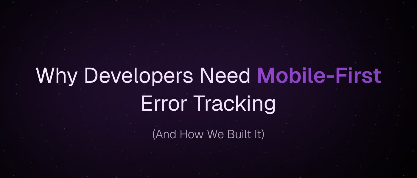 hackernoon's tweet card. Mobile-first app monitoring that frees developers from desktop-bound error tracking. Real-time phone notifications, AI integration roadmap, and startup benefits
