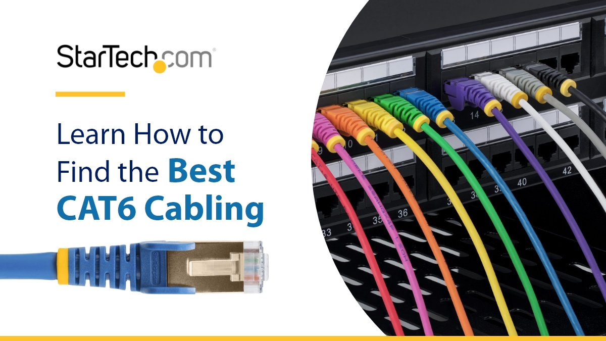 STARTECHdotCOM's tweet card. Learn how to find the best CAT6 Cables for your network's unique needs.