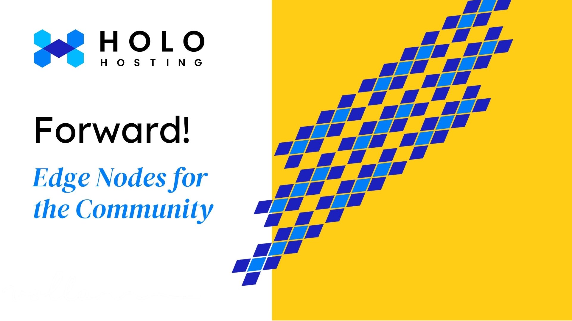 H_O_L_O_'s tweet card. Holo announces Edge Nodes, a simple, open-source, OCI-compliant solution for Holochain hApps always-on-nodes. This puts tooling in the hands of the community, today.