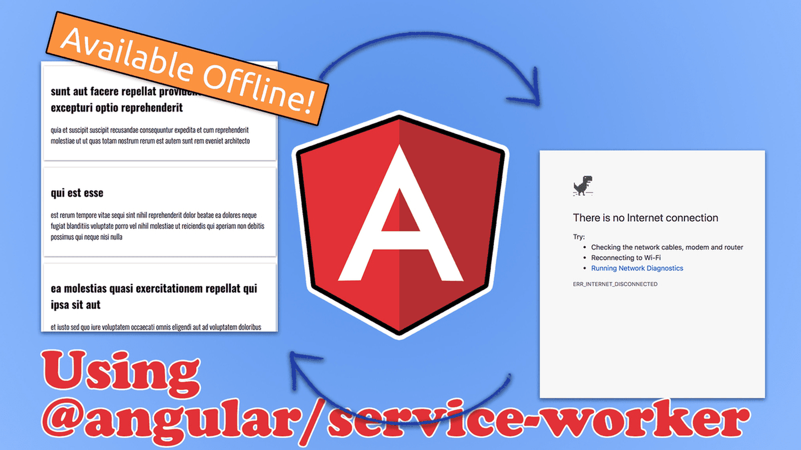 academind_real's tweet card. Build a Progressive Web App (PWA) with Angular by adding a Service Worker. Learn how to make your app work offline with some very basic steps.