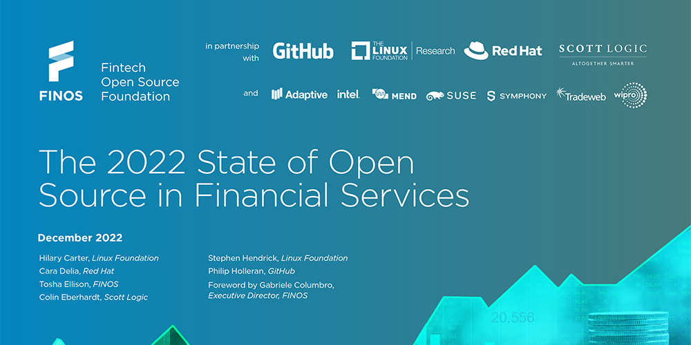 gravax's tweet card. FINOS, the Fintech Open Source Foundation, and its research partners, Linux Foundation Research, Red Hat, Scott Logic, Adaptive, Intel, Mend, SUSE, Symphony, Tradeweb, and Wipro, conducted a survey...