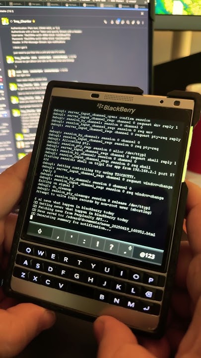 learnsw7ft's tweet card. The Future of phones is #shell, #blackberry passport with #ai...