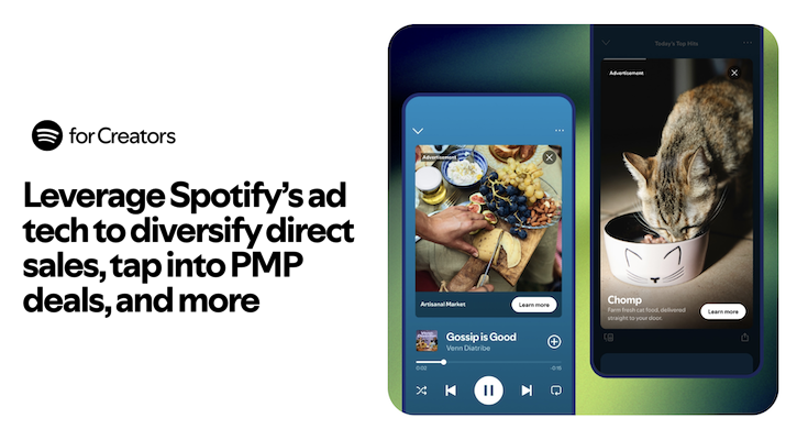 robotstart's tweet card. Spotifyが、2026年よりMegaphoneポッドキャストパブリッシャーの収益化機会を拡大すると発表しました。 Spotify / Leverage Spotify’s ad tech to diversify direct sale