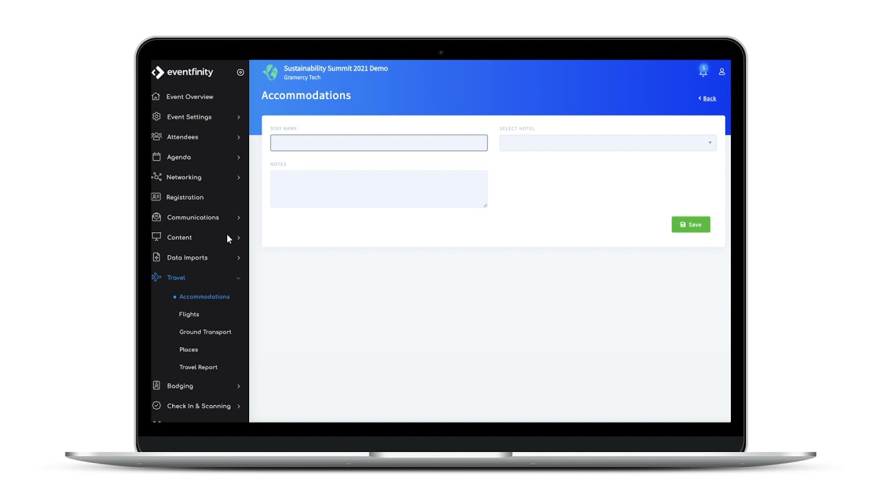 GramercyTech's tweet card. Travel Tracking