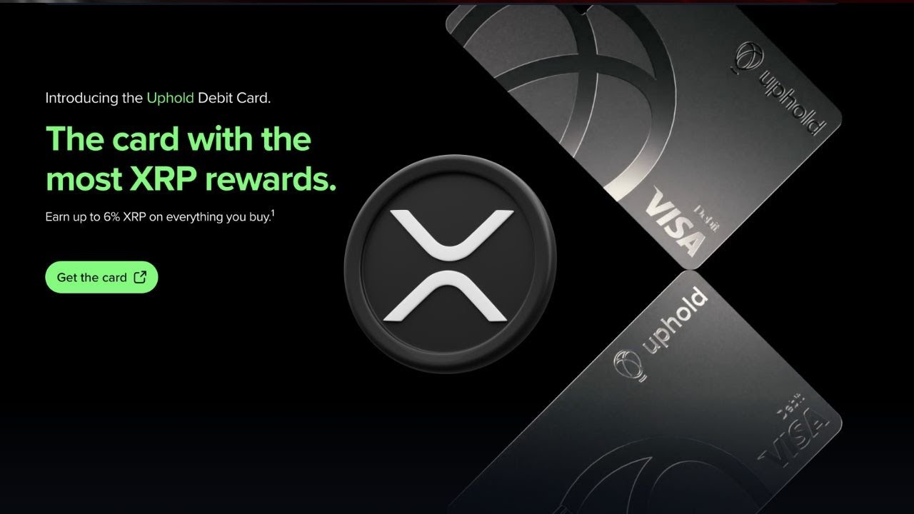 RuleXRP's tweet card. The Card with the Most XRP REWARDS | Uphold Debit Card | Earn up to...