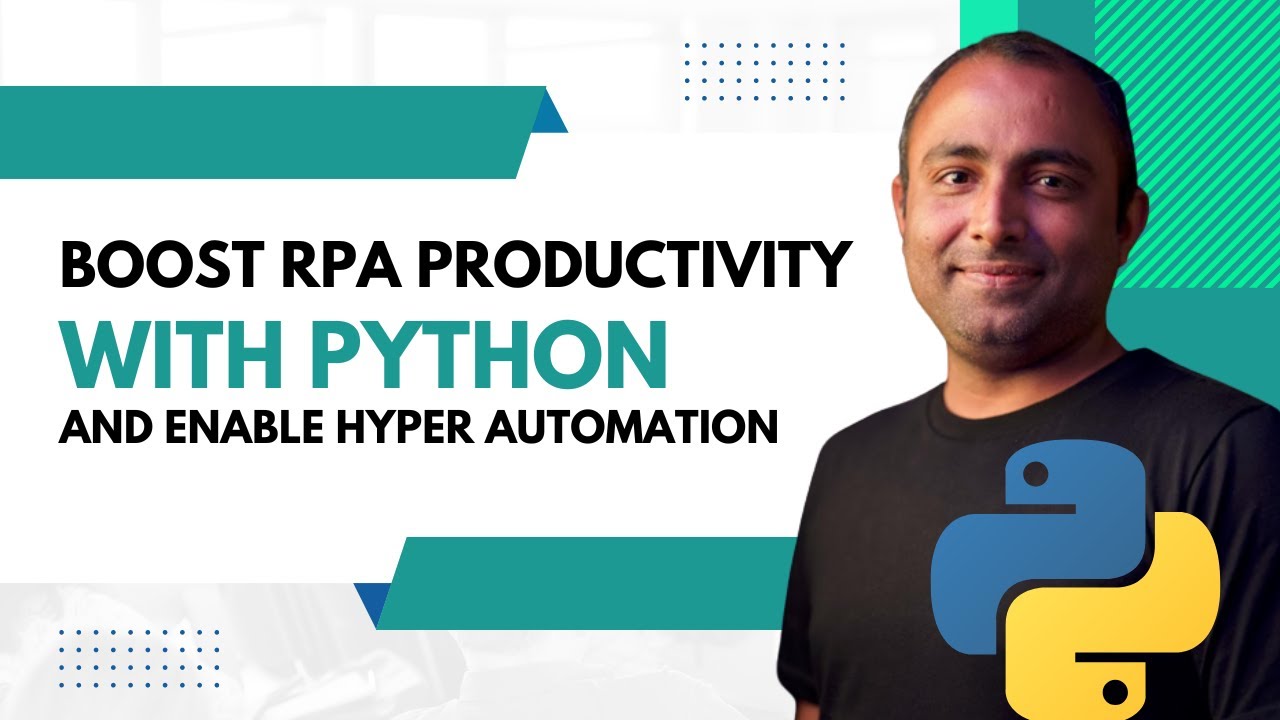 techrai90's tweet card. Boost RPA Productivity with Python and Enable Hyper Automation | RPA...