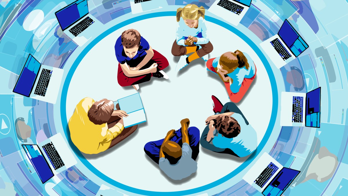 EdWeekEdTech's tweet card. The Khan Academy founder and two school district leaders shared best practices for technology use in classrooms.