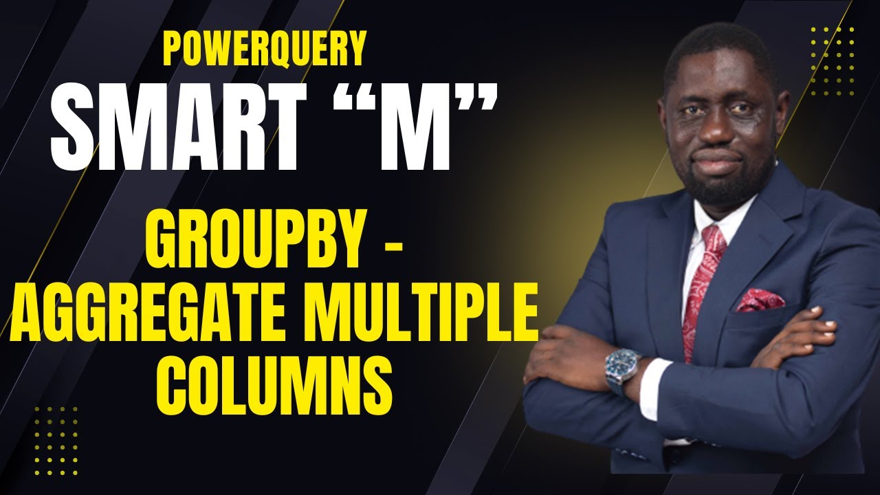 VicmoExcel's tweet card. PowerQuery: Smart aggregation of multiple columns - GROUPBY