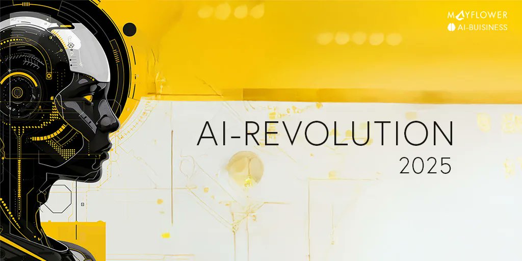 _developercamp's tweet card. AI-Transformation: Neue Geschäftsmodelle, kognitive Architekturen & strategische Implikationen für Unternehmen. Was 2025 wichtig ist.