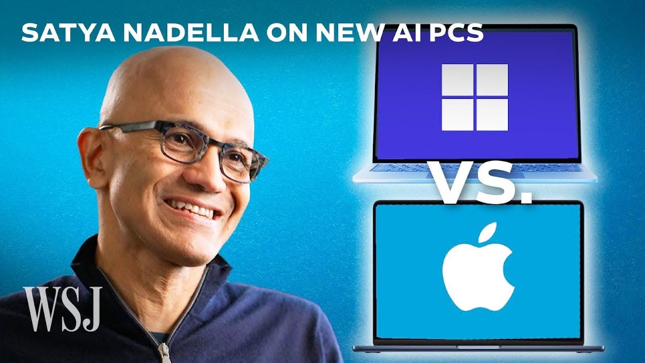 atom0s's tweet card. Microsoft vs. Apple: Satya Nadella Says AI-Focused Copilot+ PCs Beat...