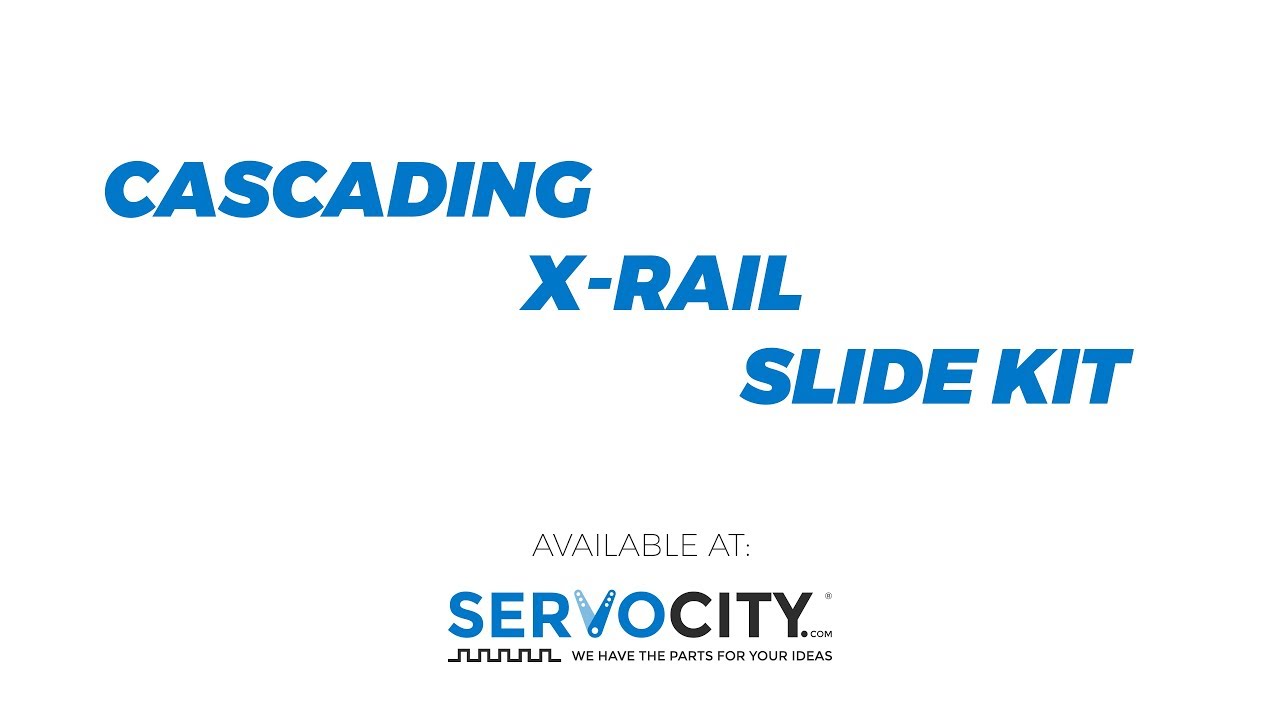 Actobotics's tweet card. New Cascading X-Rail Slide Kit
