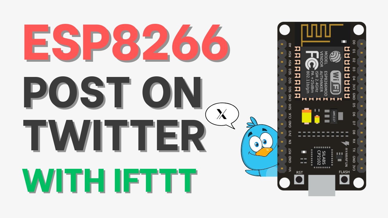 ebokify's tweet card. In this project, you will post to Twitter using an ESP8266. The purpose of this project is to show you the limitless possibilities that this $4 WiFi module