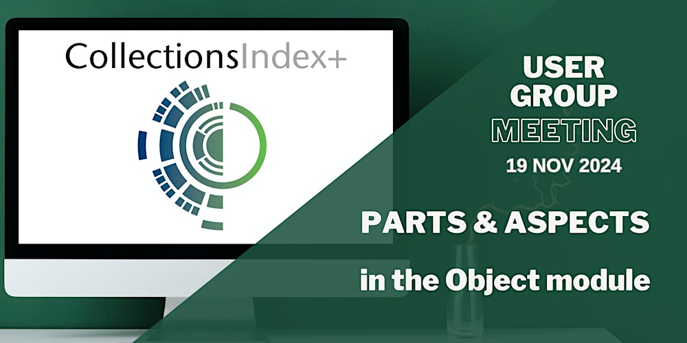 systemsim's tweet card. CollectionsIndex+ special user group meeting on the subject of Parts and Aspects in the Objects module