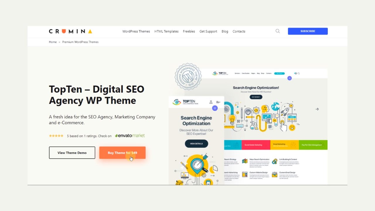 Crumina's tweet card. HOW TO INSTALL TOPTEN WORDPRESS THEME. DEMO DATA IMPORT. AUTO-UPDAT...