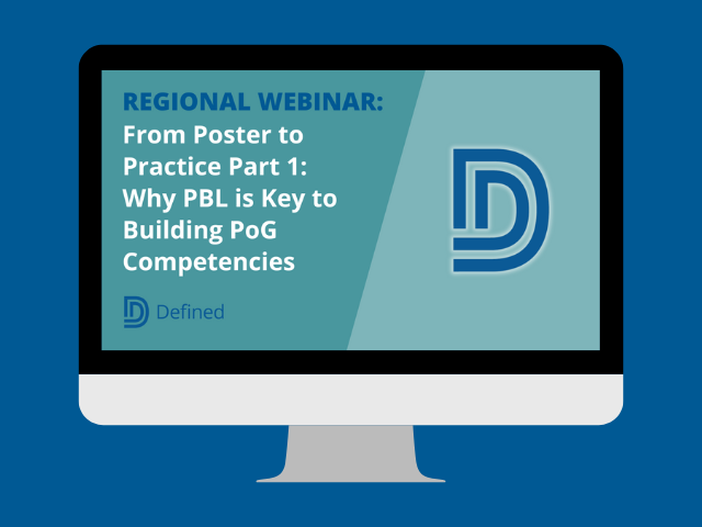 DefinedLearning's tweet card. In this complimentary webinar, you’ll learn why project-based learning is key to developing Portrait of a Graduate competencies.