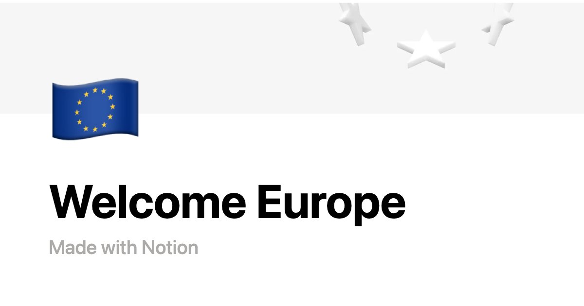 andreasklinger's tweet card. This is a community workspace to create a policy proposal for the EU Inc. Our deadline for the handover to Brussels: January 15th
