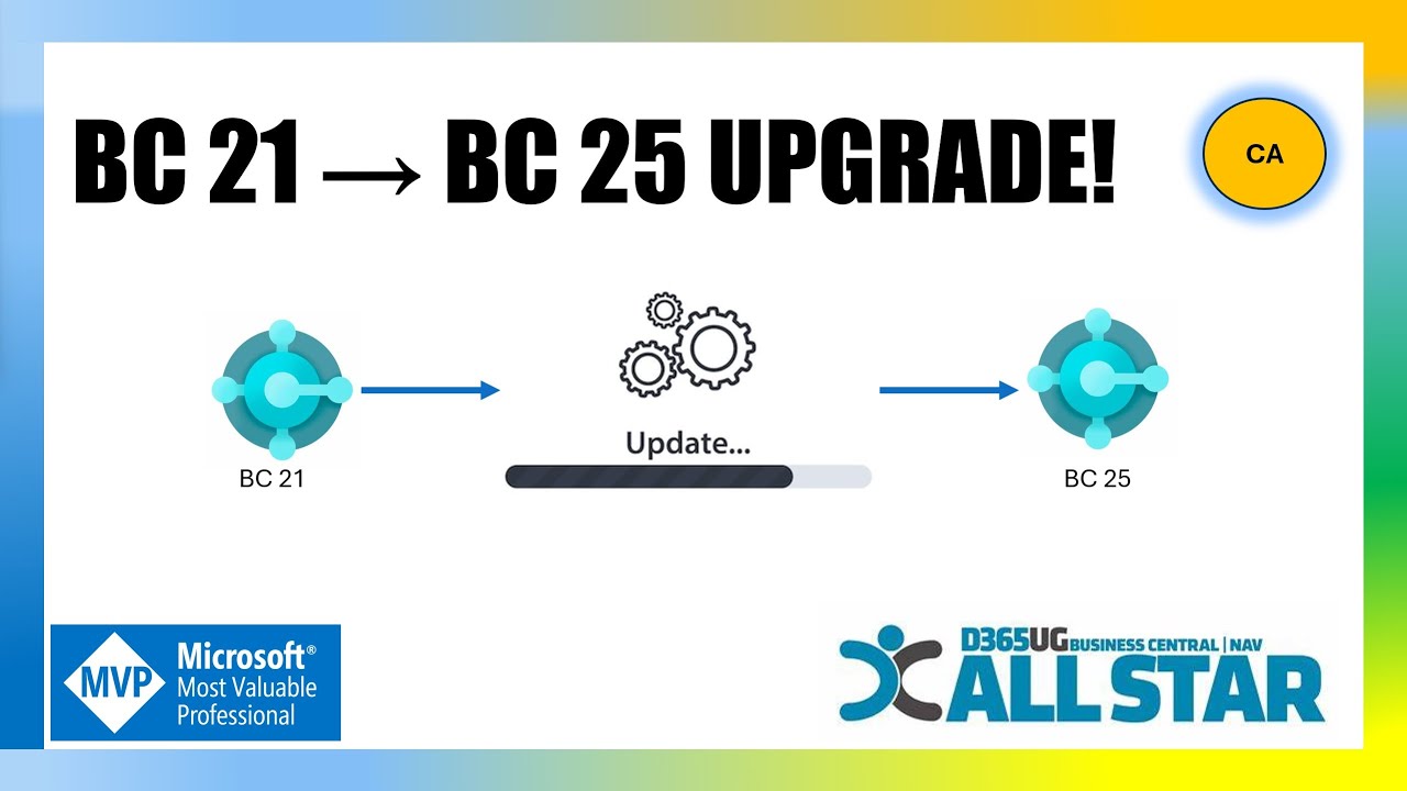 sauravdhyani's tweet card. Upgrade Data from Dynamics BC 21 to BC 25 Step by Step Guide {CA}