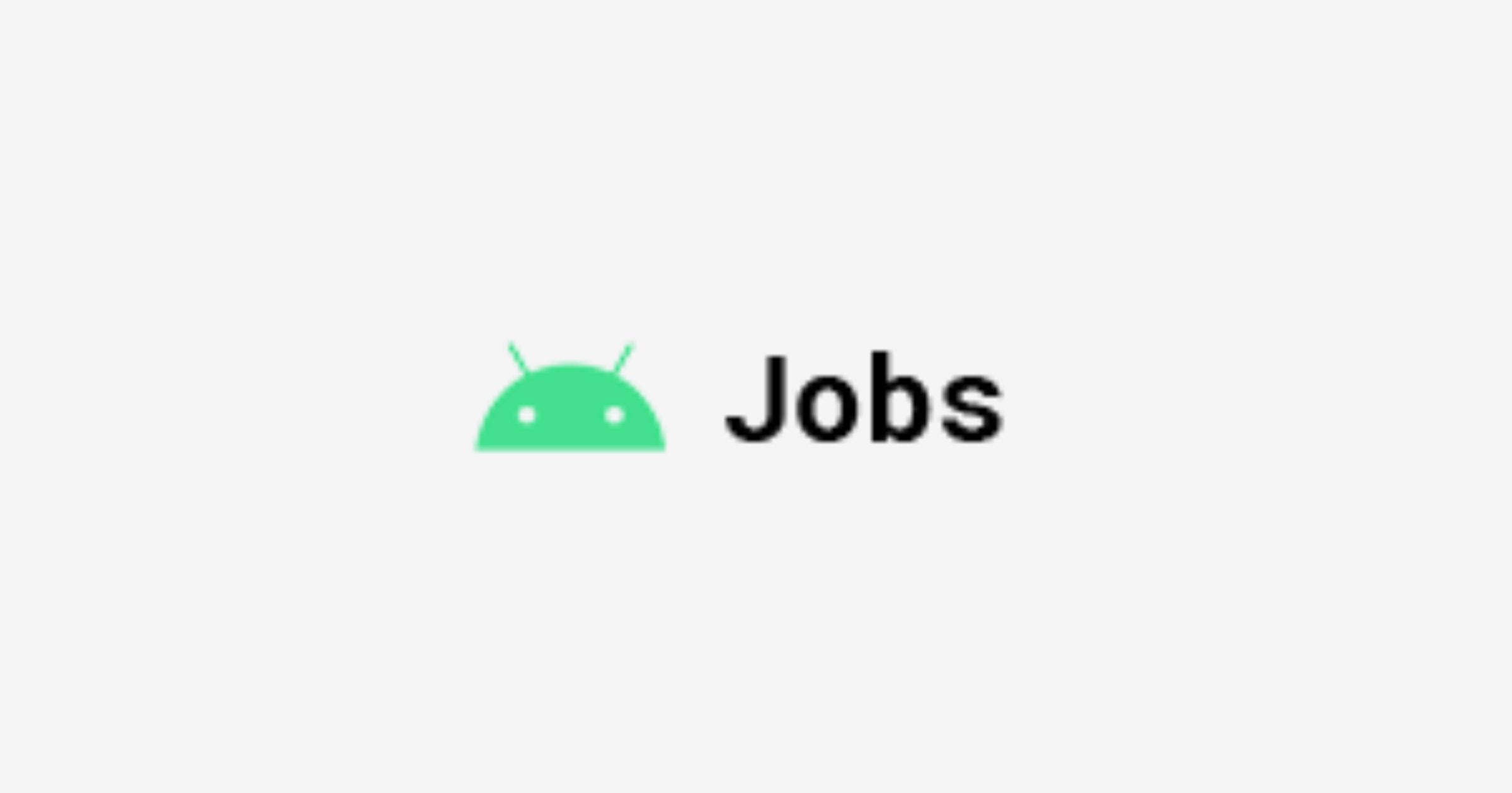 AndroidJobsIO's tweet card. Android Jobs