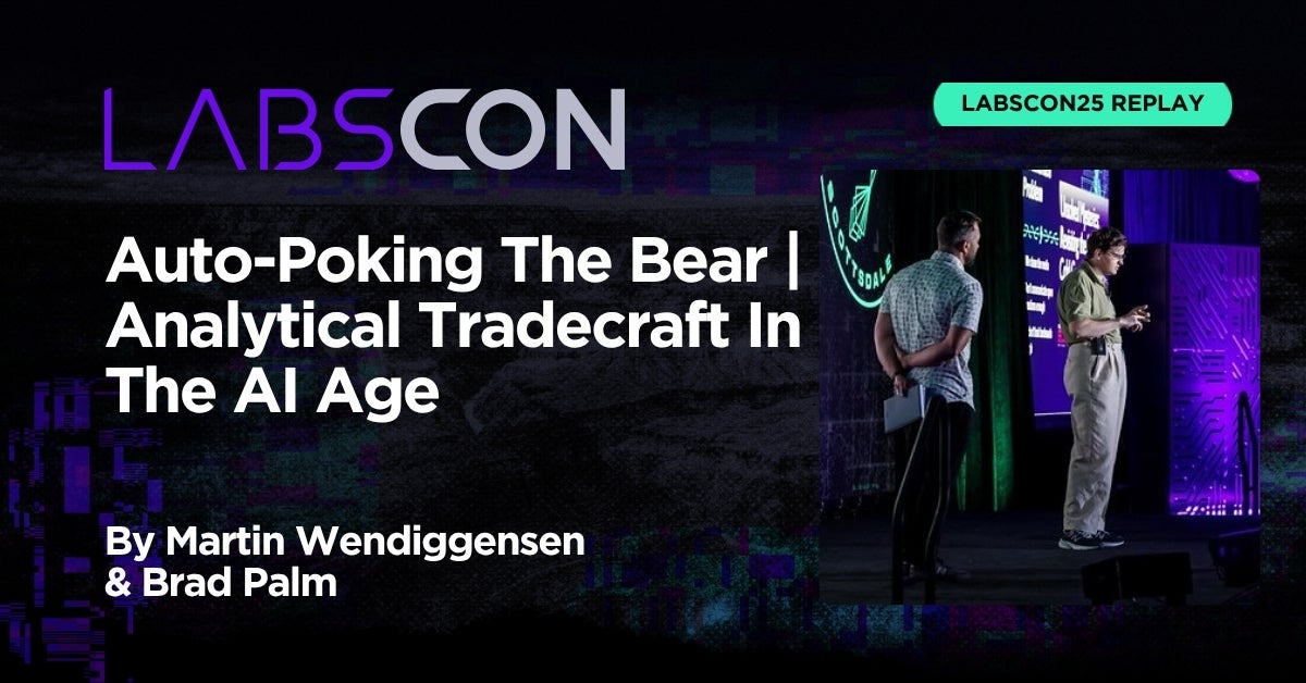 labscon_io's tweet card. AI agents promise speed, but at what cost to trust? Dreadnode’s Wendiggensen & Palm unpack this dilemma through a hands-on study of leaked Russian data.