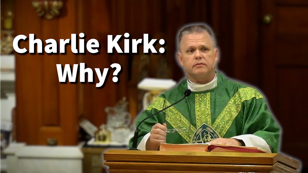 Bkind4heavylift's tweet card. Charlie Kirk: Why? Fr. Chris Alar Makes an Interesting Connection
