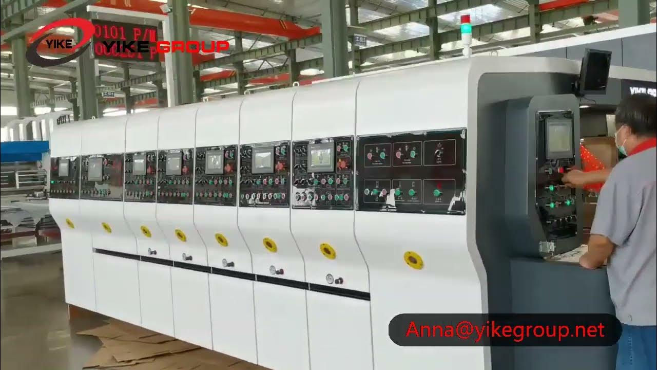 YIKE_GROUP's tweet card. 2023 YIKE GROUP High defination Flexo 5 color printer slotter machine