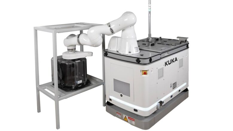EngineeringEX's tweet card. During the ATX West 2023 show, KUKA Robotics will showcase several new technologies geared specifically for safely automating manufacturing processes