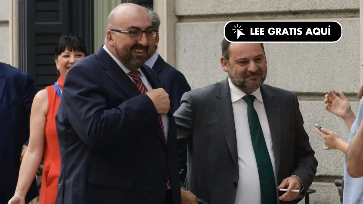 TheObjective_es's tweet card. La Fiscalía Anticorrupción pide 24 años de prisión para el ex ministro José Luis Ábalos y 19,5 para su asesor ministerial Koldo García. Ambos se