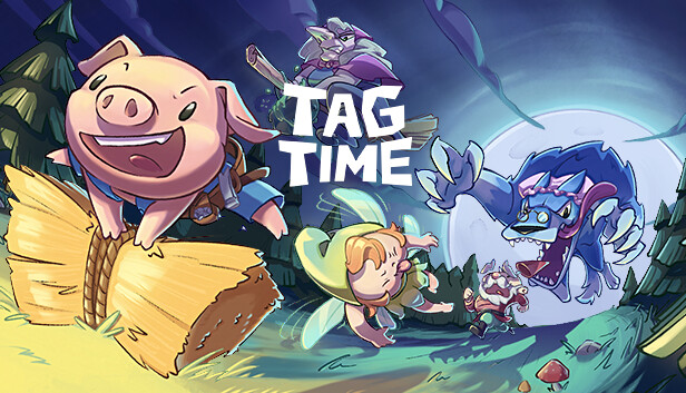 NerdSpaceGames's tweet card. TagTime is a quick and casual party game for up to 8 players. The fairy-tale Monsters want to catch and boil all the puny Runts! To survive, the Runts must harvest resources, build barricades and eat...