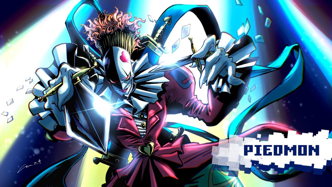 Digimon_Freaks's tweet card. PIEDMON El PAYASO 🤡 INFERNAL (Lore, Anime, Videojuegos, Manga,...