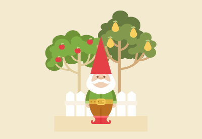TutsPlusDesign's tweet card. Do you like garden gnomes? Learn how to create a garden gnome illustration in Adobe Illustrator.  For more images and inspiration, be sure to visit GraphicRiver to check their vector characters...