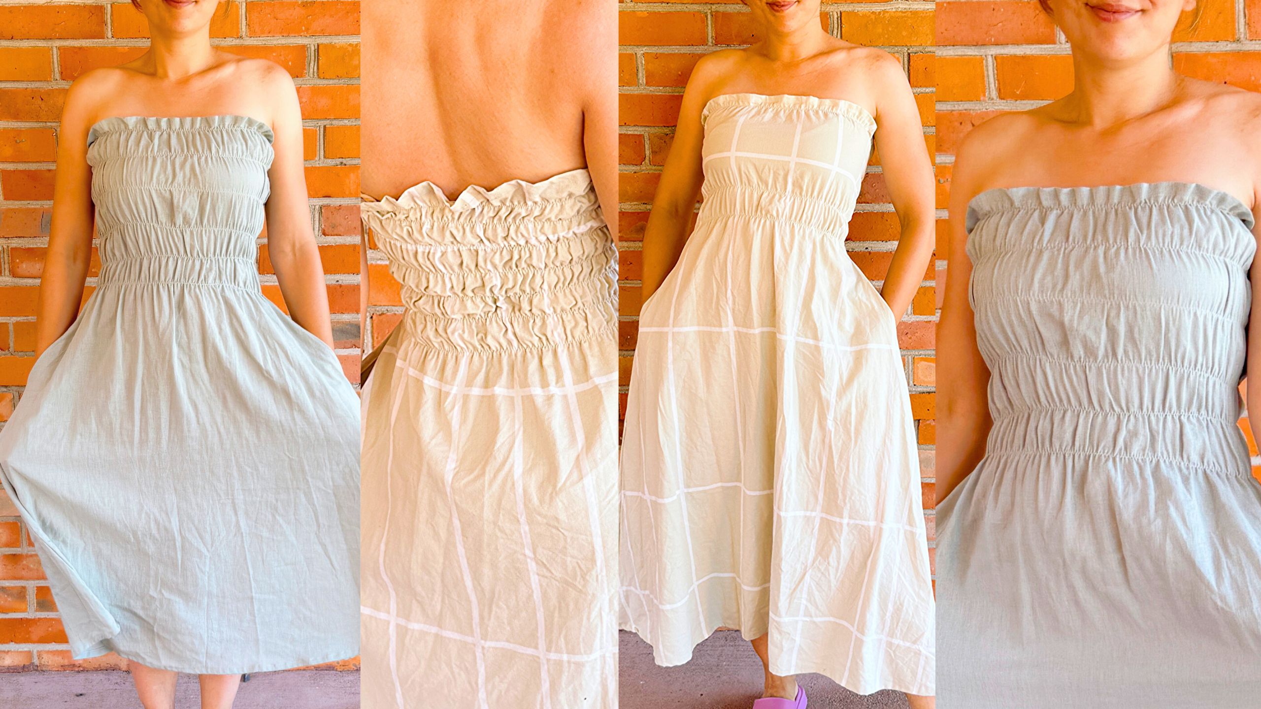 Sparrowrefashi1's tweet card. Learn how to sew a chic strapless midi dress with step-by-step instructions and a video tutorial. Perfect for beginners !