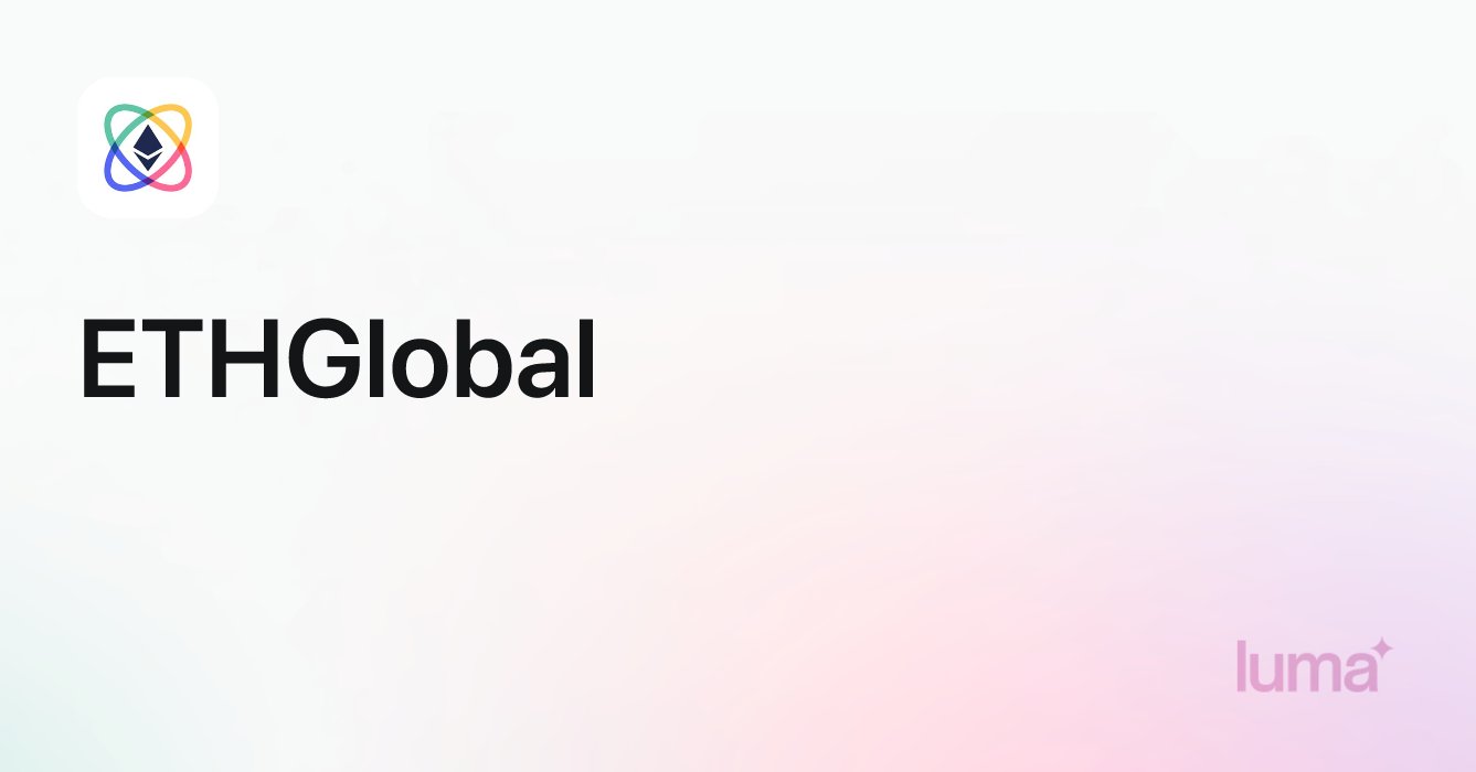 ETHGlobal's tweet card. View and subscribe to events from ETHGlobal on Luma.