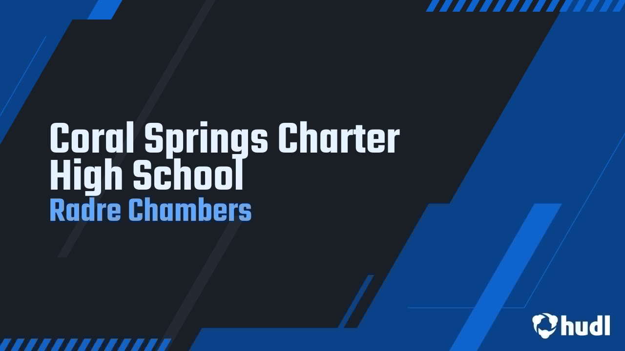RadreChambers's tweet card. Coral Springs Charter High School