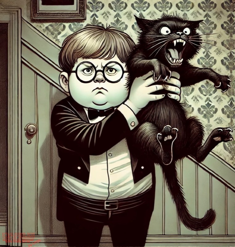 Rabensturm's tweet card. Meet Marty Grimhearts — a pumpkin in human form: round, confused, and somehow always in the wrong place when lightning strikes. His genius brother cal...