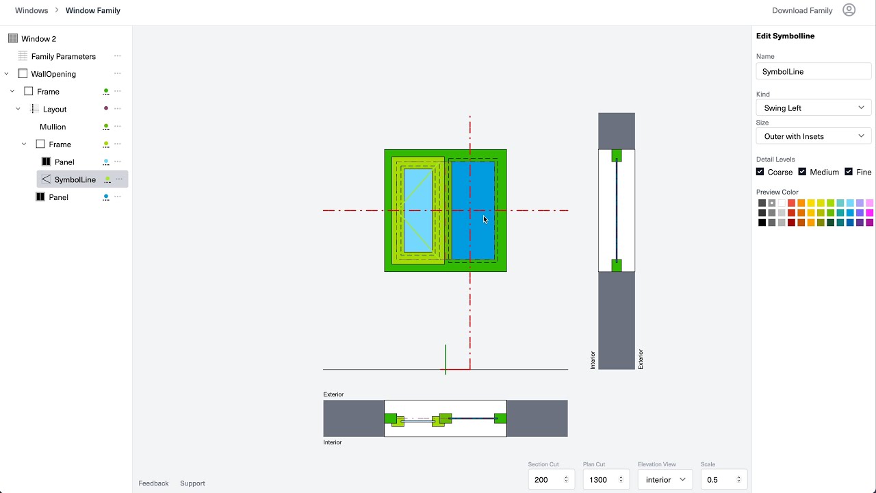 RevitContent's tweet card. Revit Family App - Template #2 + #3