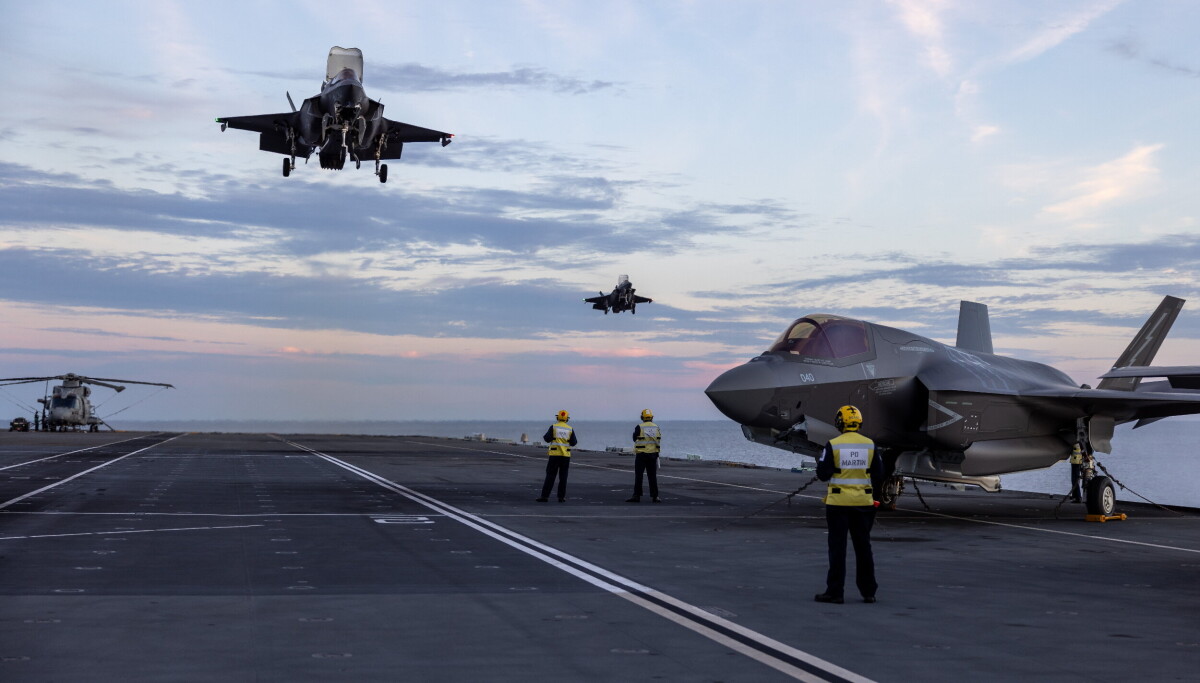 mortenrene's tweet card. Hangarskipet HMS Prince of Wales har med seg hele 24 F-35 kampfly når UK Carrier Strike Group deltar på italiensk Nato-øvelse i Middelhavet.